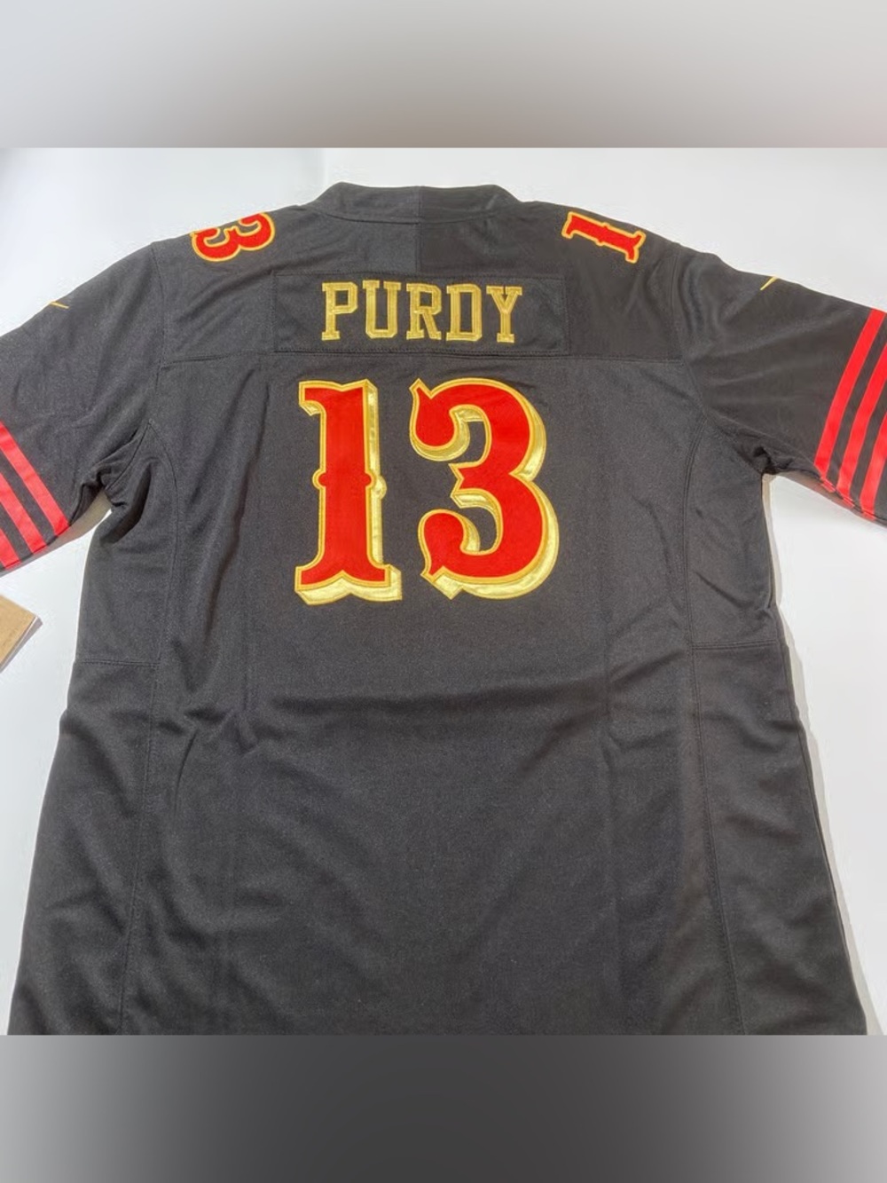 Brock Purdy Black Jersey Vapor Stitched